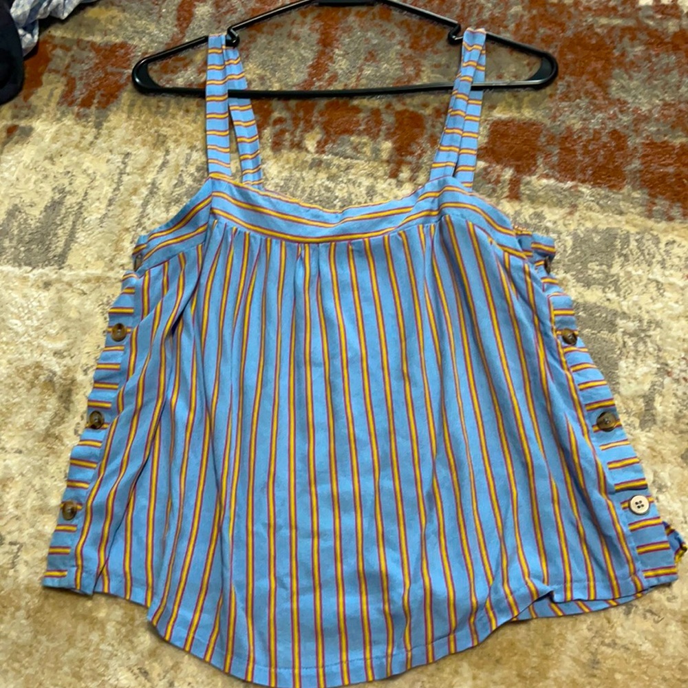 Striped multicolor tank